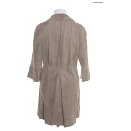 Brunello Cucinelli-Coat 100% Leather / Suede - Brunello Cucinelli - Beige - Size IT 42 (S/M FR) - Brand new with label-Beige