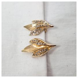 Yves Saint Laurent-YSL vintage earrings 80s-Golden