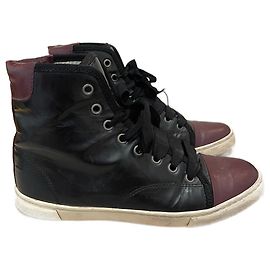 Baskets LANVIN T.EU 36 Cuir Noir