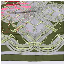 Hermès-Hermès Carré 90 "Mors a Jouets" 100% Silk Scarf-Red