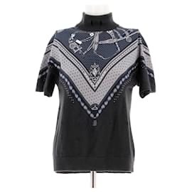 Hermès-HERMES Tops T.FR 36 Silk-Grey