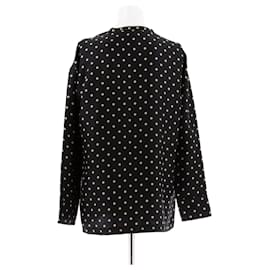 Hermès-HERMES Tops T.FR 34 Silk-Black