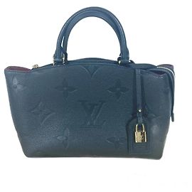 Bolsa Tote Petit Palais PM em Monogram Empreinte da Louis Vuitton Preto