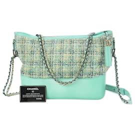 Chanel-Chanel Gabrielle de Chanel Leather Shoulder Bag-Green