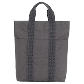 Hermès-Hermes Air Line Cabas Shoulder Bag-Black,Dark grey