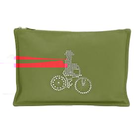 Hermès-Hermes Velocipediste GM Flat Pouch-Red
