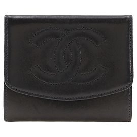 Chanel Coco Mark Coin Case Black