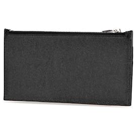 Yves Saint Laurent-Saint Laurent 617600 Leather Card Case Coin Case-Black