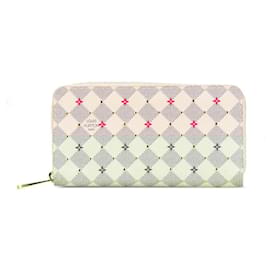 Louis Vuitton-Louis Vuitton Damier Azur Studded Zippy Wallet-White