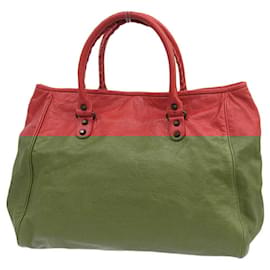Balenciaga-Balenciaga The Sunday Leather Tote Bag-Red