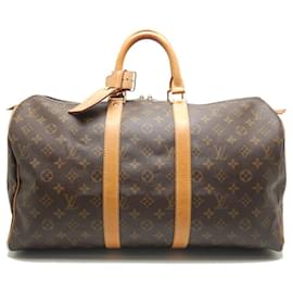 Louis Vuitton-Louis Vuitton Monogram Keepall 45 Boston Bag-Brown