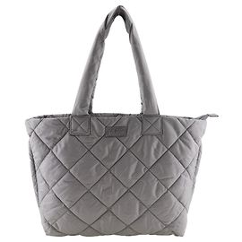 Autre Marque Bolsa tote de nylon acolchoado Folli Follie cinza Cinza