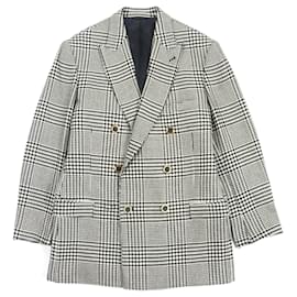 Versace-Versace Wool Cashmere Double-Breasted Jacket 52-Other