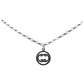 Gucci-Gucci Interlocking G SV925 Necklace-Silvery
