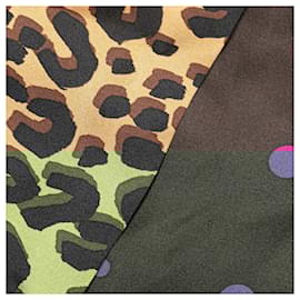 Louis Vuitton-Louis Vuitton Leopard Dot Reversible Silk Scarf-Other
