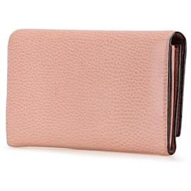 Gucci-Gucci Interlocking G Leather Long Wallet-Pink