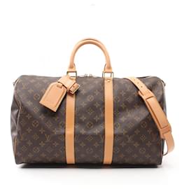 Louis Vuitton-Louis Vuitton Keepall Bandouliere 45 Boston Bag M41418-Brown
