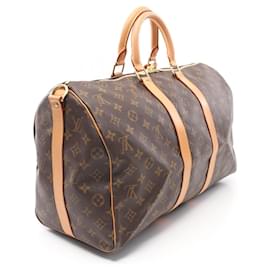 Louis Vuitton-Louis Vuitton Keepall Bandouliere 45 Boston Bag M41418-Brown