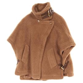 Max Mara Teddy Bear Kamel Poncho Braun