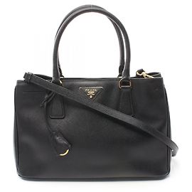 Prada Saffiano Lux Galleria Handbag BN1874 Black