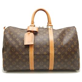 Louis Vuitton-Louis Vuitton Monogram Keepall 45 Bag M41428-Brown