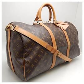Louis Vuitton-Louis Vuitton Monogram Keepall Bandouliere 50 Bag-Brown