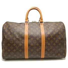 Louis Vuitton-Louis Vuitton Monogram Keepall 45 Boston Bag-Brown