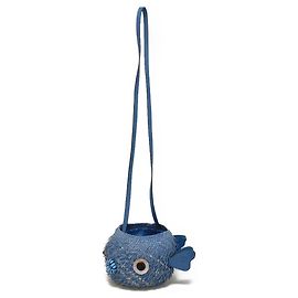 Borsa a tracolla Loewe Blowfish Pouch Blu