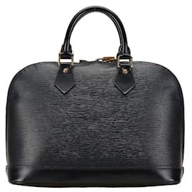 Louis Vuitton-Louis Vuitton Epi Alma Handbag M52142 Black-Black