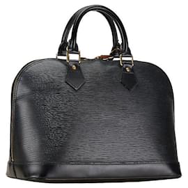 Louis Vuitton-Louis Vuitton Epi Alma Handbag M52142 Black-Black