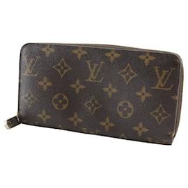 Louis Vuitton-Louis Vuitton Monogram Canvas Zippy Wallet-Brown