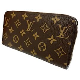 Louis Vuitton-Louis Vuitton Zippy Wallet Monogram Brown/Blue-Brown