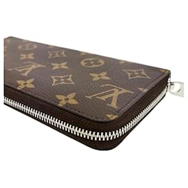 Louis Vuitton-Louis Vuitton Zippy Wallet Monogram Brown/Blue-Brown