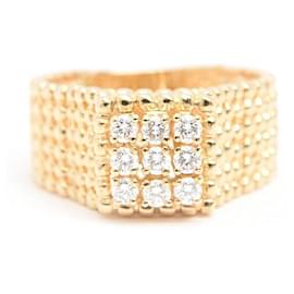 Autre Marque-Queen Jewelry Diamond Ring 750YG 12-Golden