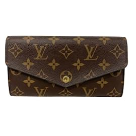 Louis Vuitton-Louis Vuitton Portefeuille Sarah Monogram Long Wallet-Brown