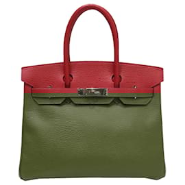 Hermès-Hermes Birkin 30 Handbag in Rouge Tomato-Other