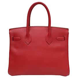 Hermès-Hermes Birkin 30 Handbag in Rouge Tomato-Other