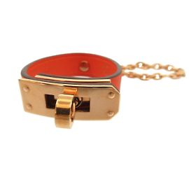 Porte-clés gant Kelly d'Hermès Doré Orange