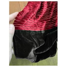 Autre Marque-Codello Velvet 140 x 25-Red,Dark green