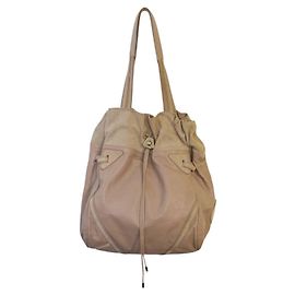 Bolsa hobo See by Chloé em couro e camurça bege Bege