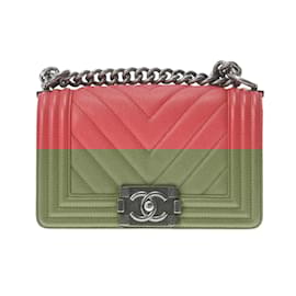 Chanel-Chanel Boy Chanel Small Chain Shoulder Bag-Red