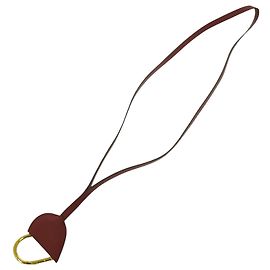 Hermès Hermes Au Coeur du Faubourg Swift Rouge Grenat Keyring Red