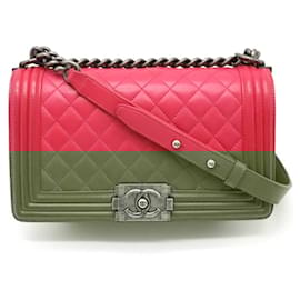 Chanel-Chanel Boy Chanel Matelasse Coco Mark Chain Bag-Pink