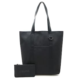 Céline-Celine Trekking Vertical Cabas Tote Bag-Black