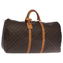 Louis Vuitton-LOUIS VUITTON Monogram Keepall 60 Boston Bag M41422 LV Auth 101678-Monogram