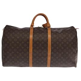 Louis Vuitton-LOUIS VUITTON Monogram Keepall 60 Boston Bag M41422 LV Auth 101678-Monogram