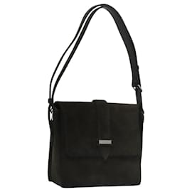 Chanel-CHANEL Shoulder Bag Suede Khaki CC Auth bs20614-Khaki