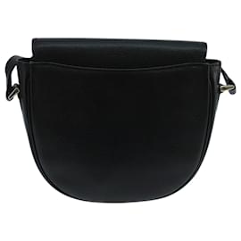 Autre Marque-Burberrys Shoulder Bag Leather Black Auth 104609-Black