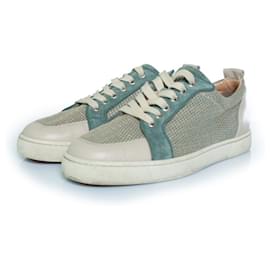 Christian Louboutin-Christian Louboutin, baskets Rantulow en bleu-Bleu,Autre