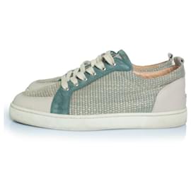 Christian Louboutin-Christian Louboutin, baskets Rantulow en bleu-Bleu,Autre
